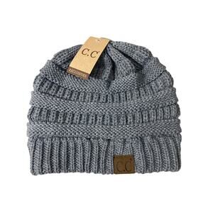 C.C. Exclusives Beanie Hat Adult Unisex OS Gray NEW Winter